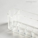 Acrílico Organizador Octuple Cosméticos 17X7Cm