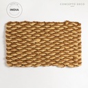 Alfombra India Yute Nudo Doble Combinada 45X75Cm