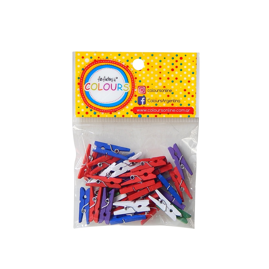 BROCHE MADERA COLOR X 24 3,5