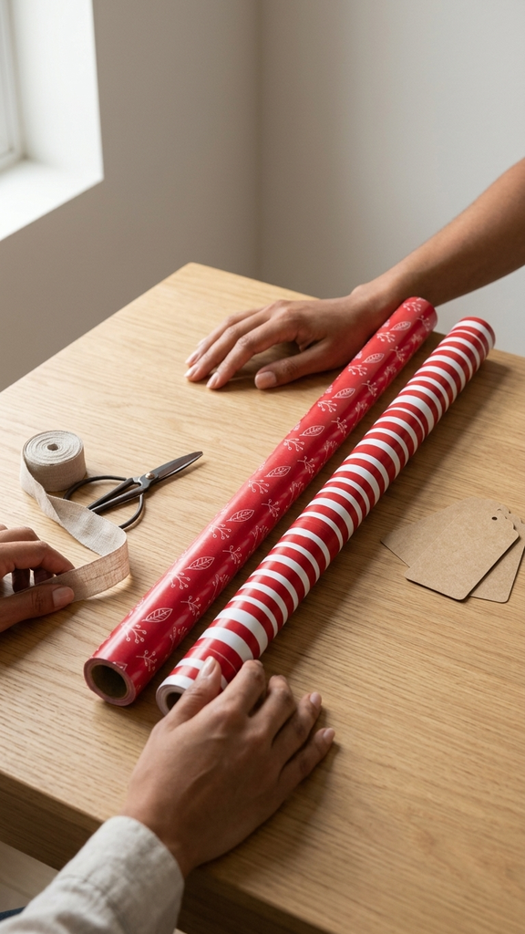 [1310169] Glx Papel De Regalo Trama Rojo X 2 70 X 100 Cm Alparamis