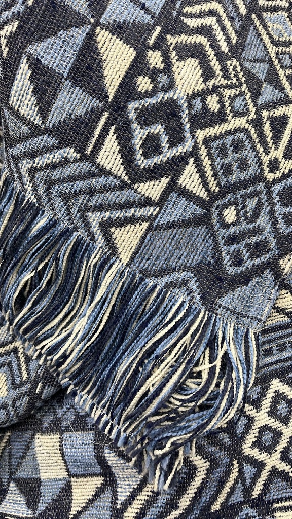 [137407] Pie De Cama 85 X 2.30 Cm Sanagasta Celeste