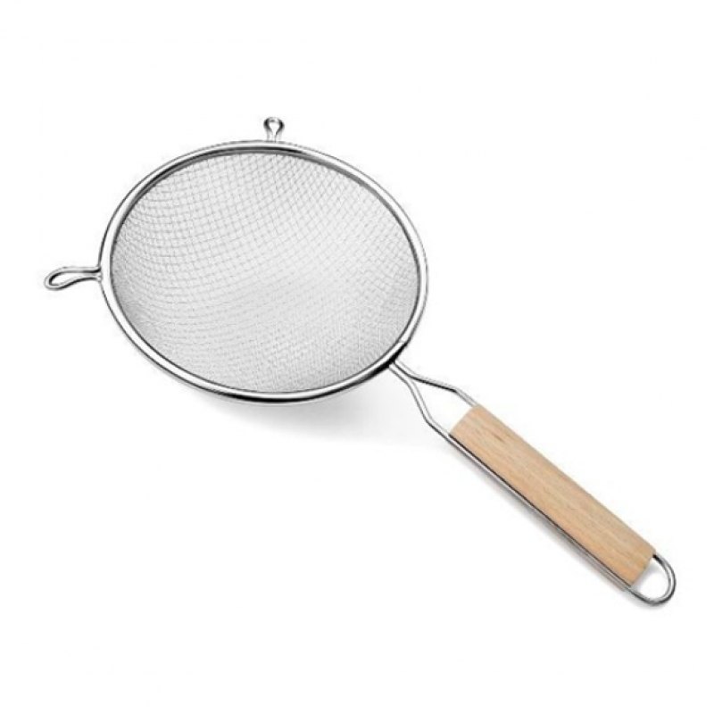 Colador Mango Madera 14 Cm