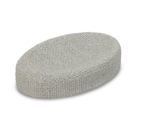 [1650761] Jabonera Pie Tejido Gris 14X2,5Cm