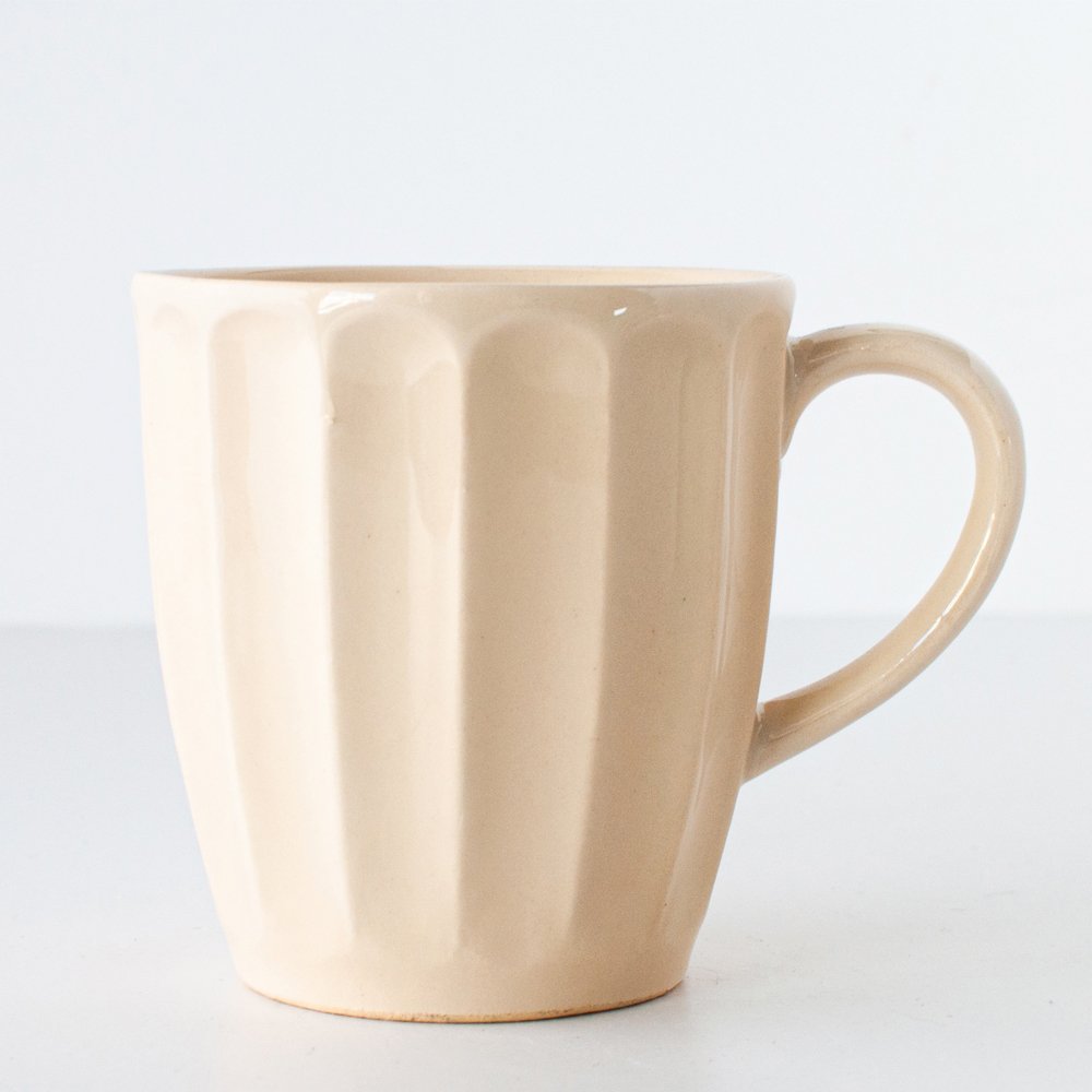 Jarro Mug Vainilla 330 Cc Manteca Ceramica