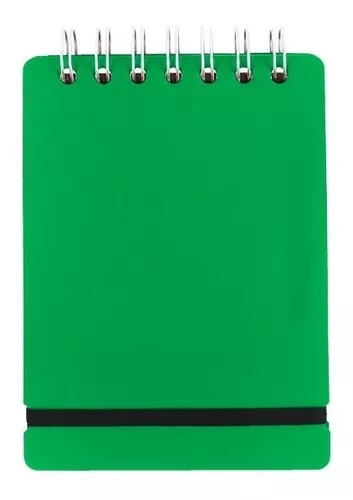 Anotador A6 Liso Verde 80 Hojas Lisas 80 G 10,9 X 15,4 X 1,5Cm