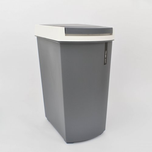 Cesto Basura Baño 9,5 Litro Gris / Blanco