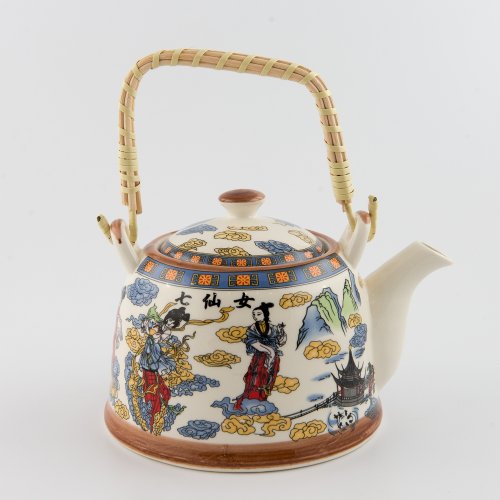 TETERA PORCELANA 900 CC CON FIGURAS CHINAS