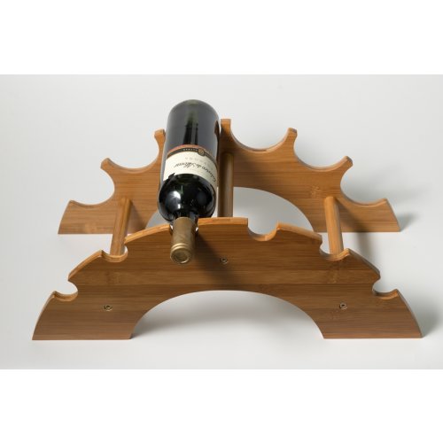 [256116] Bodega Bamboo Semicircular 6 Botellas