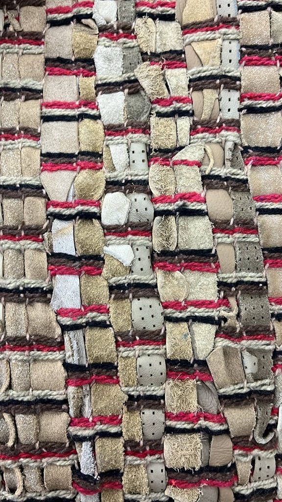 Alfombra De Cuero+Algodon 120X180Cm 50%OFF