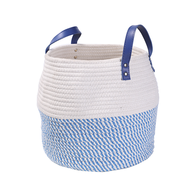 Cesto De Tela 32 X 28 Tejido Algodon Kids Panda Blue
