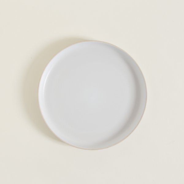 Plato Playo Chenini Blanco Borde Natural 26 Cm