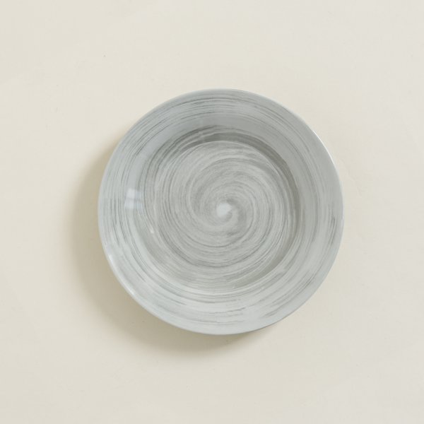 Plato De Fibra De Bamboo Marble 23Cm