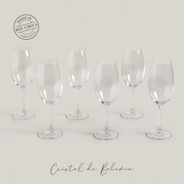 [411940] Set X 6 Copas De Cristal Milvus 630 Ml