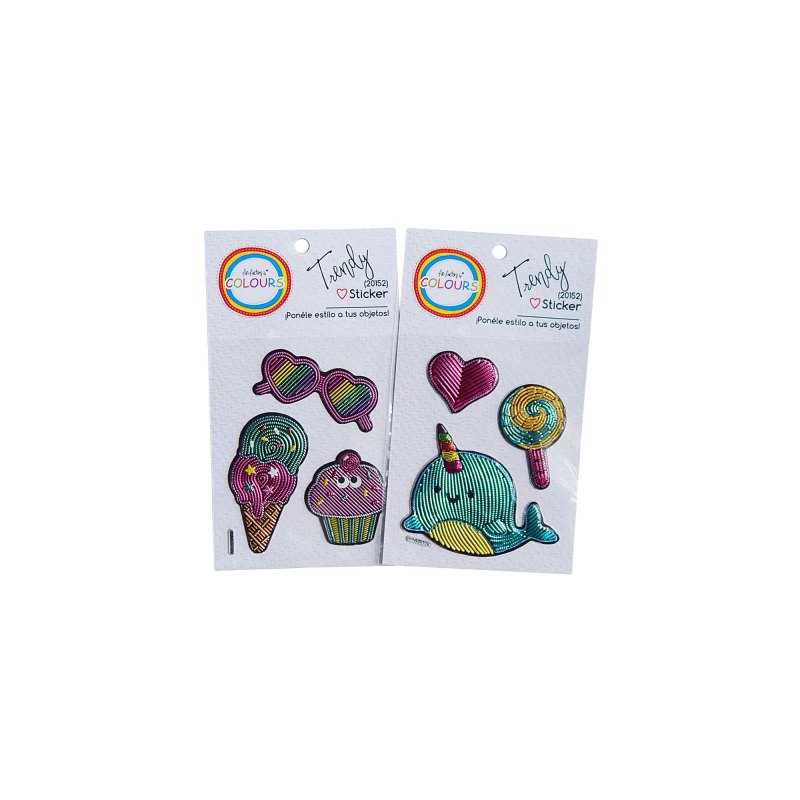 [412199] Sticker Trendy Cupcakes Unicornio