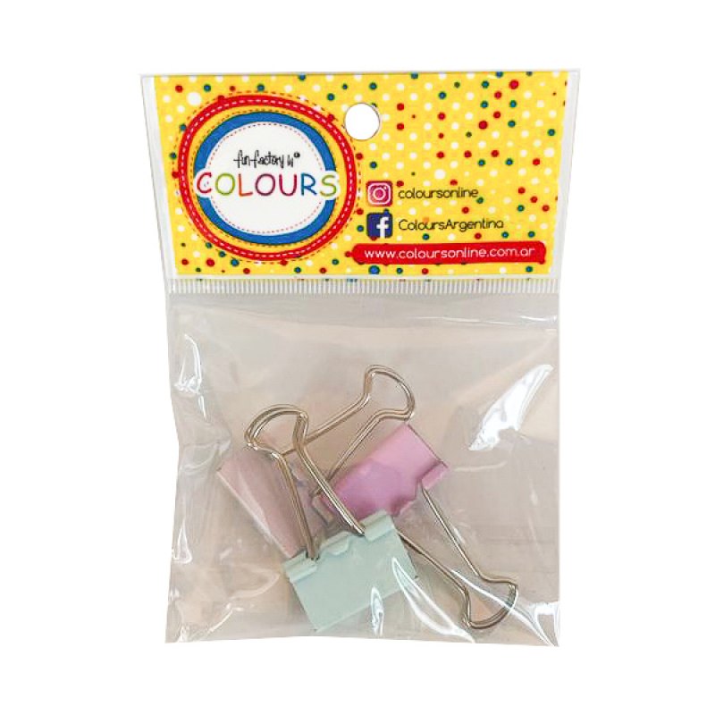 Clip Cobre Pastel X 3 25 Mm