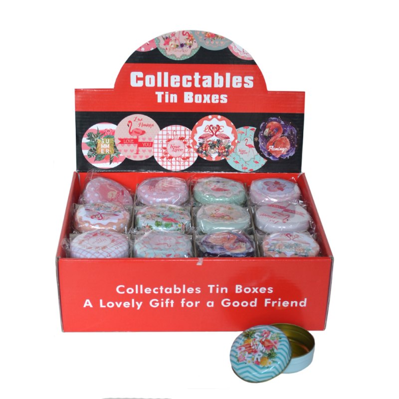 [41262] Oferta Lata Redonda Flamencos 6 X 3 Cm