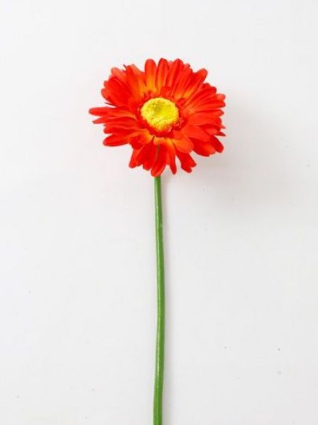 GERBERA VARA SIMPLE 56CM RED ORANGE