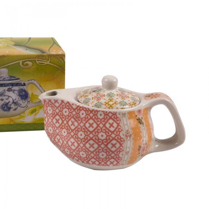 TETERA PORCELANA 250 CC ROSAS AMARILLAS