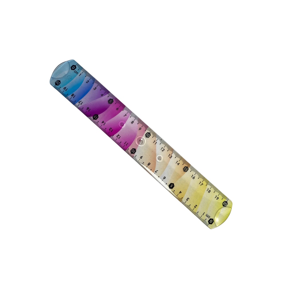 Regla Flexible Degrade 20 Cm