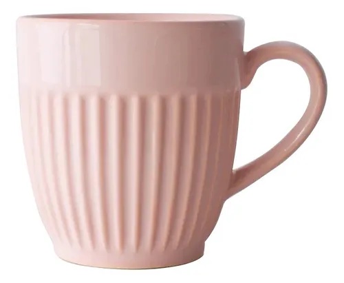 Mug Canela 350Cc Rosa Ceramica
