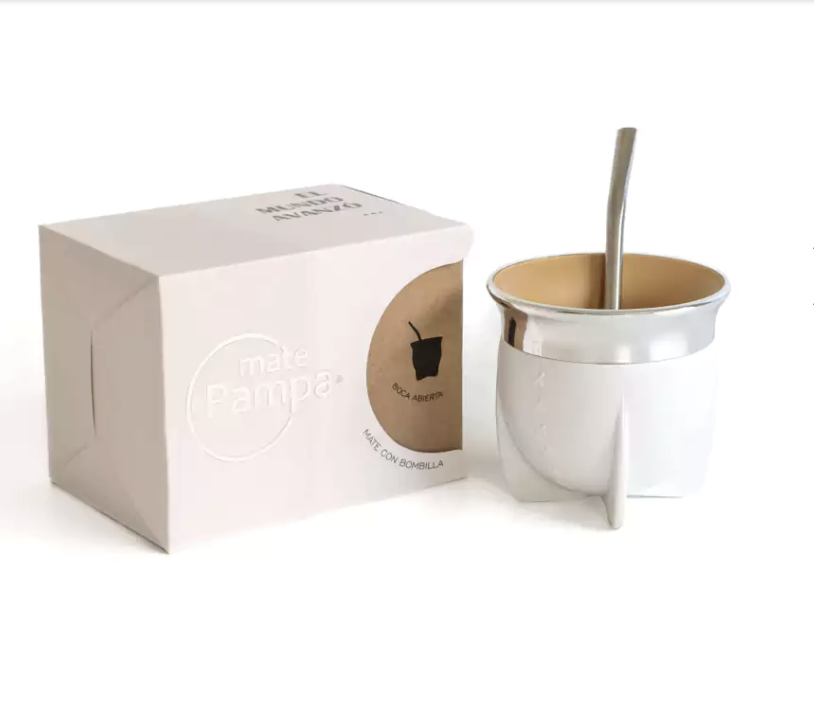 Mate Pampa Boca Ancha Blanco