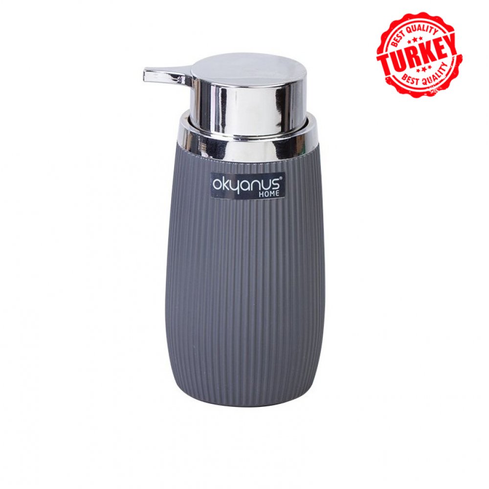 DISPENSER JABON LIQUIDO RAYADO GRIS