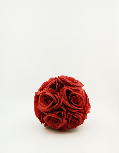 ROSE BALL 15 CM. RED