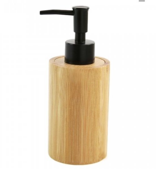 Bamboo Cilindro Dispenser Bomba Negra