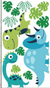 Planchas 30 X 55 Cm Dinosaurio