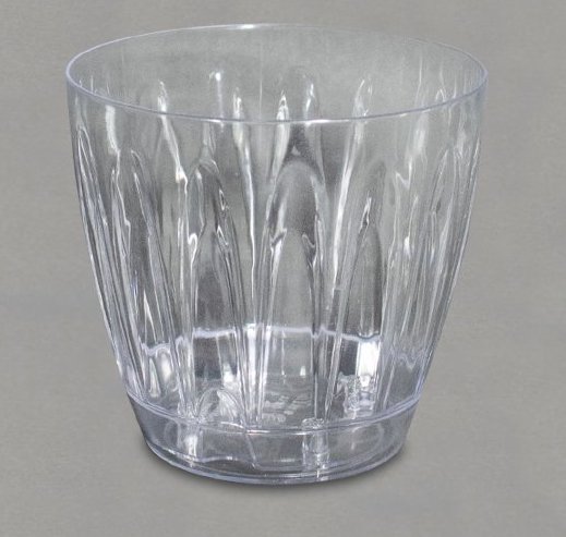 Maceta Turquia Orquidia Vetas Cristal 16Cm H 18Cm D