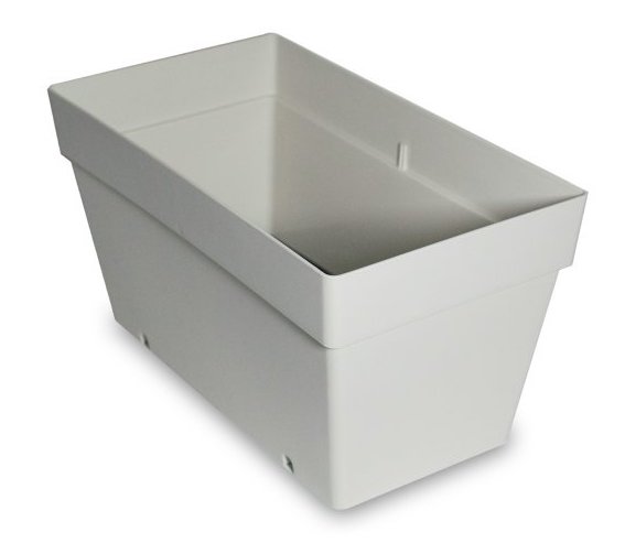 Maceta Turquia Balcon Marfil Mate 30X17X15Cm