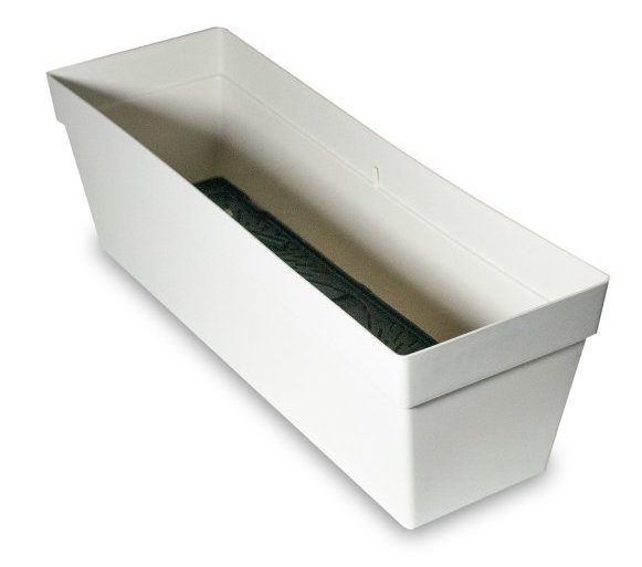 [165520] Maceta Turquia Balcon Marfil Mate 50X17X15Cm