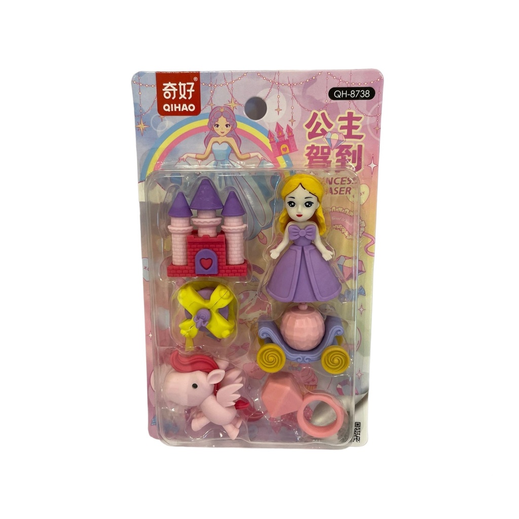 GOMA PRINCESAS EN BLISTER