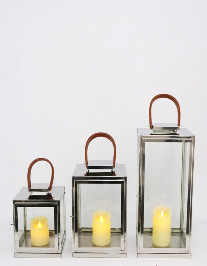 Farol Set X 3 51/36/25 Cm. Shiny Polish