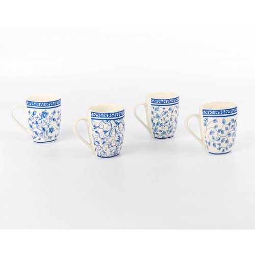 Jarros 350 Ml Flores Azules Surtido
