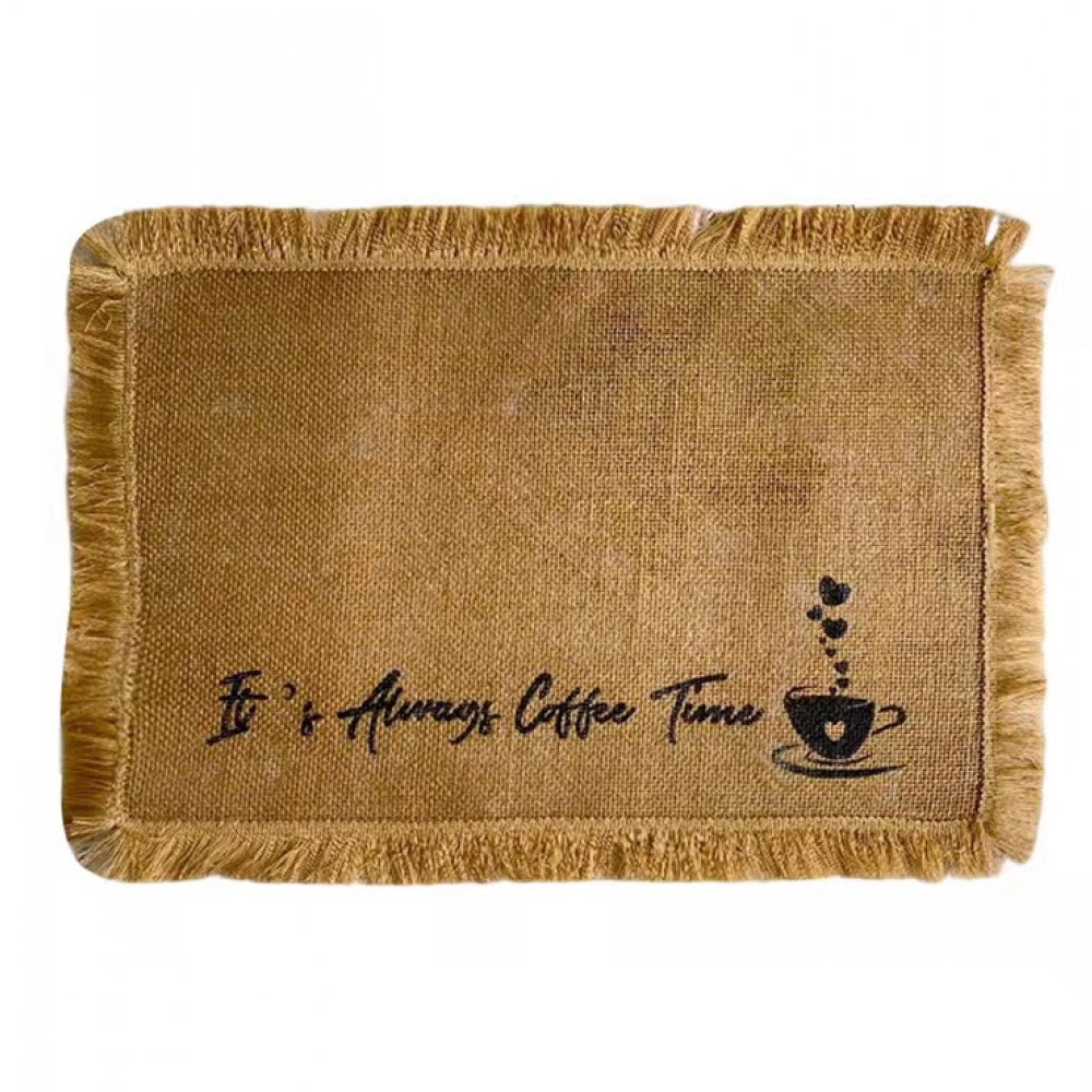 [256397] Individual Yute Coffee Time 45 X 35