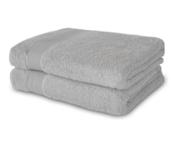 Toalla Pamuk 600 Gr 70 X 140 Cm Gris 100% Algodon