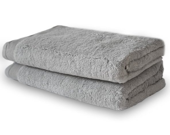 Toalla Pamuk 600 G Baño 70 X 140 Cm Gris 100% Algodon