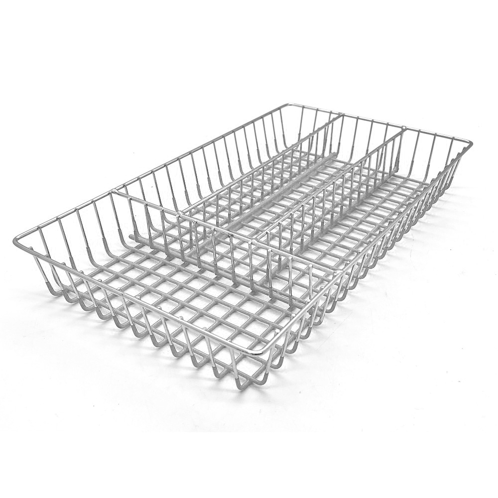 [140794] Cubiertero De Cajon Cromado Base Blanca