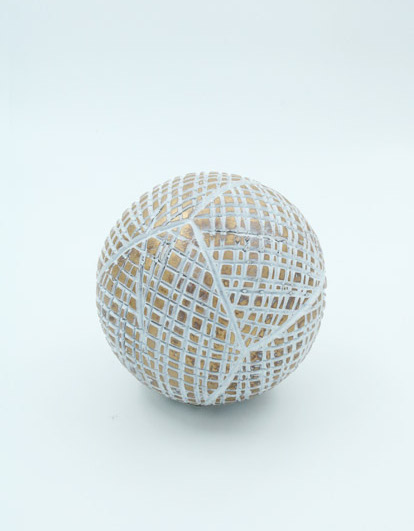 PELOTA 11CM WHITE / GOLD