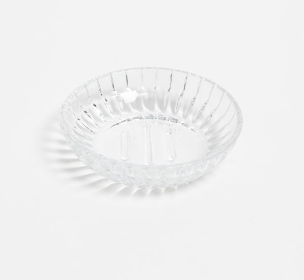 Jabonera Vidrio Lineas Redondo