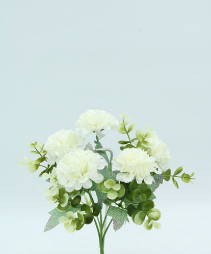 KALANCHOE FLOWERS X 5 29 CM. WHITE