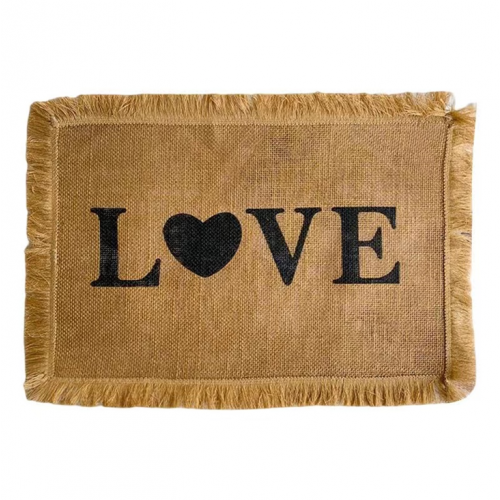 [256535] Individuales Yute Love 45 X 35