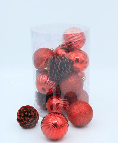 [277359] Pelota Navidad X 16  X 6 Cm Rojo