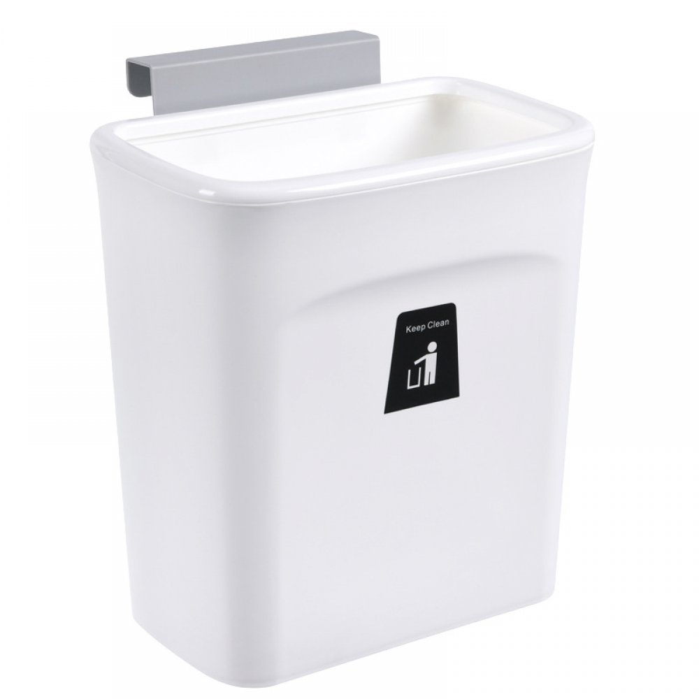 [256640] Cesto De Basura Blanco Para Colgar Sin Tapa 26X16X28,5Cm