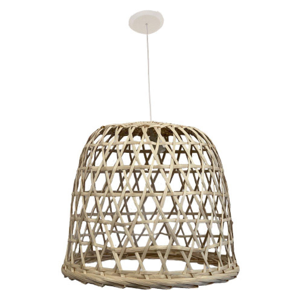 [137418] Colgante De Mimbre Jaula Natural 50X40