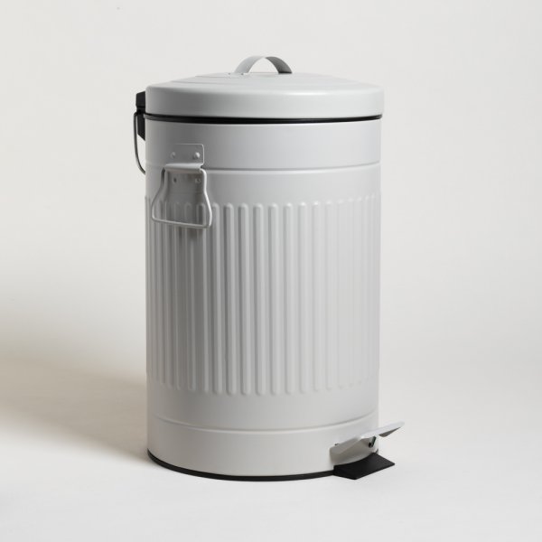 CESTO DE BASURA AMERICANO ACERO GREY 12 L