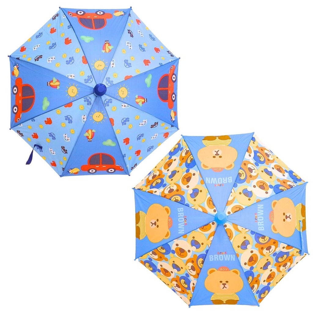 [412439] Paraguas Infantil Estamp C/Estuche Plegable Mango Cucurucho