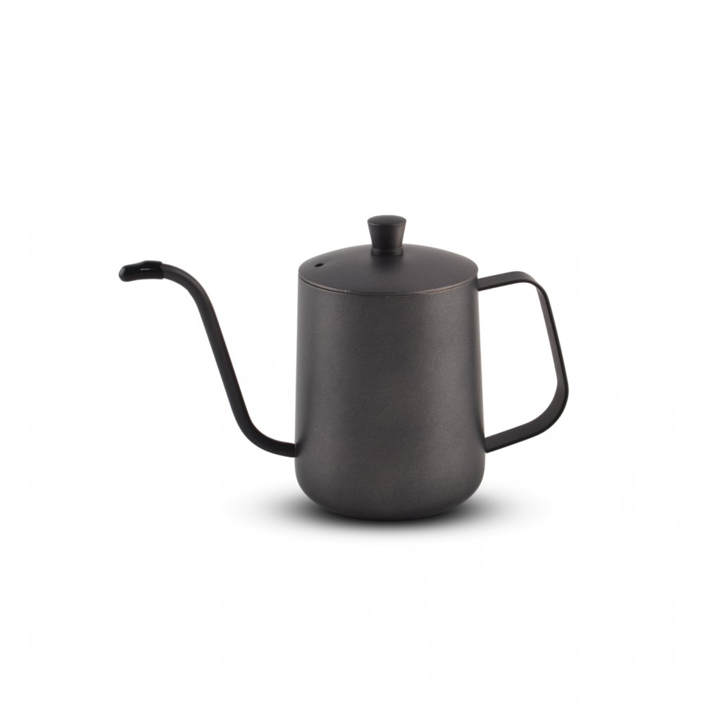[256963] Jarra Barista Negra Con Pico Largo 600Ml 8 X 13,5 Cm De Acero