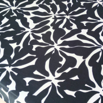 MANTEL TROPICAL ESTAMPADO 140 X 250 LIBERTY NEGRO